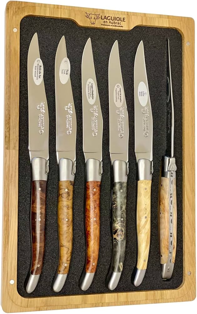 海*様 Laguiole en Aubrac牛角ハンドルステーキナイフ5本セット